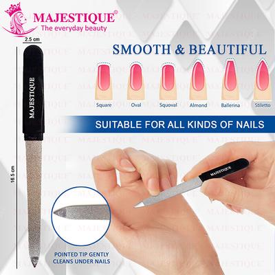 Majestique Nail Filer Elite Accessories, Twin Side Nail Files, Great For Travel Or Home Use - Multicolor 1's - Callus Shavers & Stones