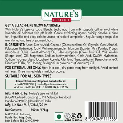 Nature's Essence Lacto Bleach 500 ml - Face Bleach