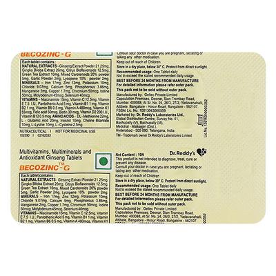 BECOZINC G Tablet 10's - Supplements-Vam