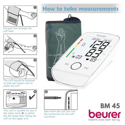 Beurer Upper Arm Blood Pressure Monitor (BM 46) - Blood Glucose Monitors/Test Strips