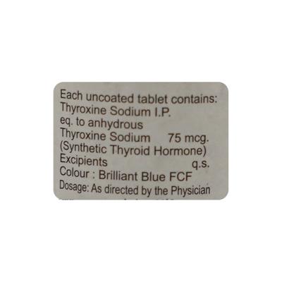 Thyromed 75Mcg Tablet 100'S - Hypothyroidism