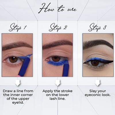 Insight Cosmetics Super Kajal - Electric Blue 1.7 gm - Kajal & Kohls