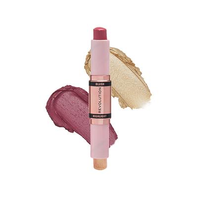 Makeup Revolution Blush & Highlight Stick Mauveglow 8.6gm - Blushes