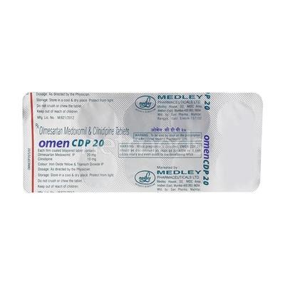 Omen Cdp 20mg Tablet 10'S - Hypertension-Ang