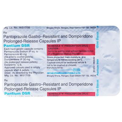 Pantium DSR Capsule 10'S - Ulcer/Reflux/Flatulence-Aaa
