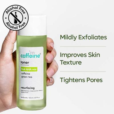 Mcaffeine Toner With Fruit Aha Mix & Green Tea 150 ml - Toners