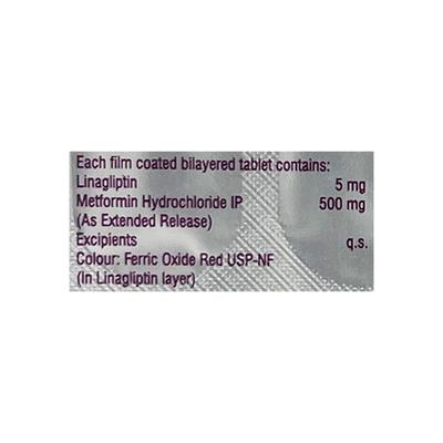 LINABITE M 5/500 Tablet 10's - Diabetes-Ant