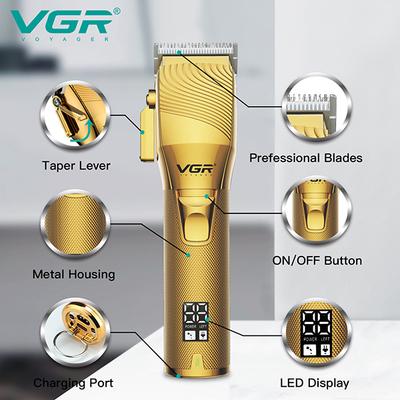 VGR V-280 Trimmer 300 min Runtime 6 Length Settings (Gold) 1's - Trimmers