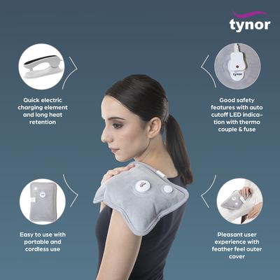 Tynor Ortho Heating Gel Bag (Electric) (With Fab A.B.C) (UN) (I 87) (26 cm x 18 cm) - Heating Belt