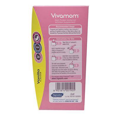 Vivamom High Protein Maternal Nutrition Supplement Powder Refill - Vanilla Flavour 200 g - Nutritional Supplements