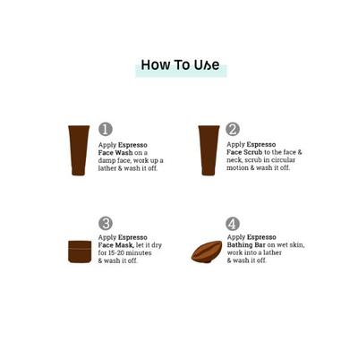 mCaffeine Strong Brew Espresso Gift Kit - Diwali Gift Sets & Combos For Women & Men 350 gm - Face Packs