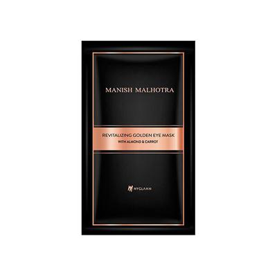 Manish Malhotra Beauty By MyGlamm Revitalizing Golden Eye Mask With Almond & Carrot 4 gm - Eye Masks