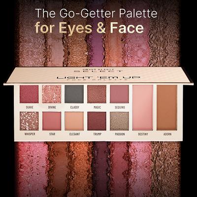 Swiss Beauty Select Light Em Up Multipurpose Face And Eye Palette - Firefly 20 gm - Eye Shadow Palettes