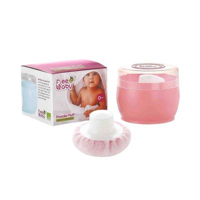 Beebaby Premium Powder Puff with Container for Baby 0M + (Pink) 1's - Baby Powder