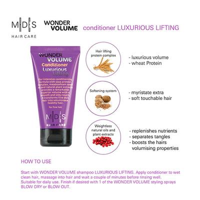 MADES Hair Care Wonder Volume Conditioner Luxurious Lifting 75 ml - Conditioners
