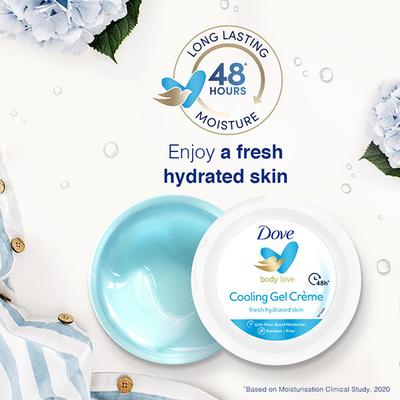 Dove Body Love Cooling Gel Creme Paraben Free 48hrs Hydration 145 gm - Face Moisturizers