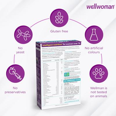 Wellwoman 70+ Multi-Vitamin Tablet 30's - Multi-Vitamins