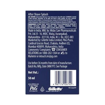 Gillette After Shave Splash Refreshing Breeze 50 ml - Aftershave Lotion