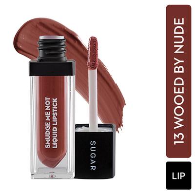 SUGAR Cosmetics Smudge Me Not Liquid Lipstick - 13 Wooed By Nude (Peach Nude) 4.5 ml - Liquid Lipsticks