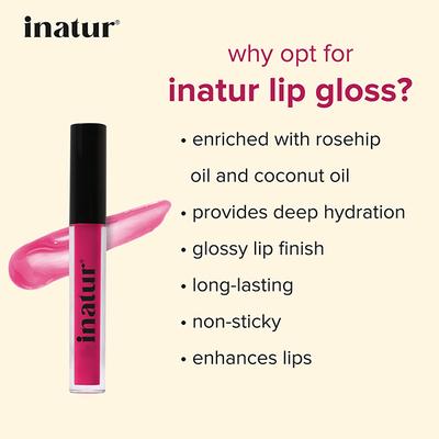 Inatur Lip Gloss - Attitude (L4) 1.6ml - Lip Glosses