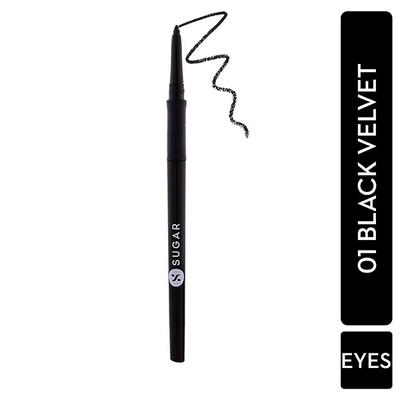 SUGAR Cosmetics Twist And Shout Fadeproof Kajal 01 Black Velvet (Black) 0.35 gm - Kajal & Kohls