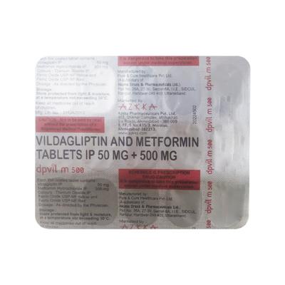 DPVIL M 500 Tablet 15's - Diabetes-Ant
