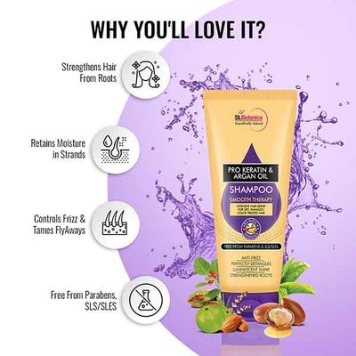 St.Botanica Pro Keratin & Argan Oil Smooth Therapy Shampoo 200 ml - Shampoos