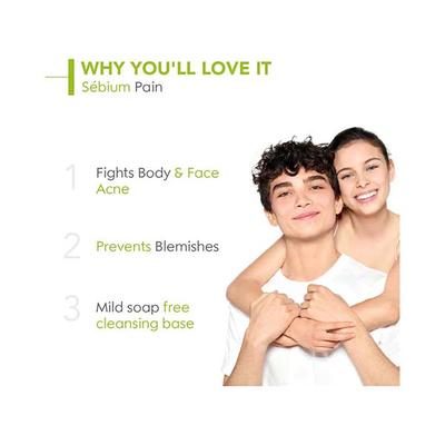 Bioderma Sebium Pain Purifying cleansing bar preventing blemishes 100 ml - Soaps