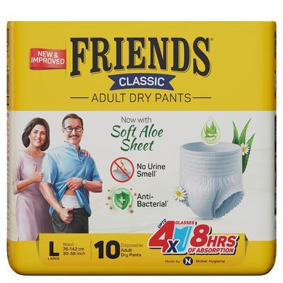 Friends Classic Adult Dry Pants (L) 10's - Adult Diapers & Pads