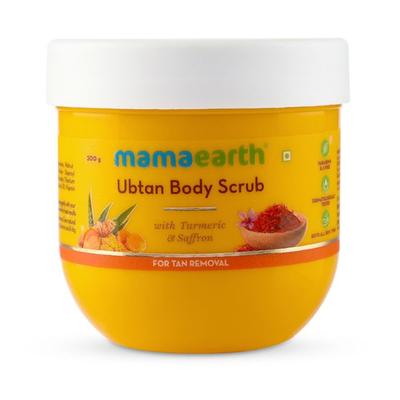 Mamaearth Ubtan Body Scrub with Turmeric & Saffron for Tan Removal 200 gm - Scrubs & Exfoliants