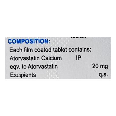 LIPISAFE 20mg Tablet 10's - High Cholesterol-Dys