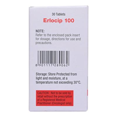 Erlocip 100mg Tablet 30'S - Cancer Oncology-Tar