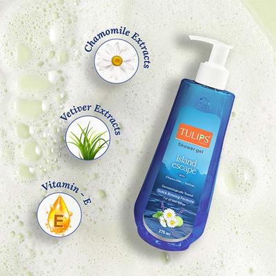 Tulips Island Escape Shower Gel 275 ml - Shower Gels & Body Wash