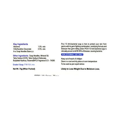 POVI 10 Soap 75gm - Skin Infections-Ski