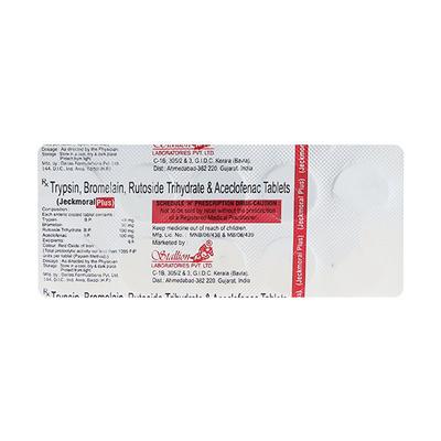 JECK MORAL PLUS Tablet 10's - Pain relief-Nsa