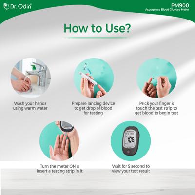 Dr. Odin Accugence Gluco Strips GDH 50's - Health Monitoring Devices