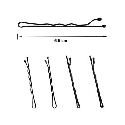 Bronson Professional Bobby Hair Pins 65mm with Storage Box Thick Black Ball Tip Metal 200's - Hair Clips/Bands