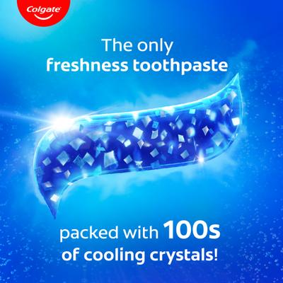 Colgate Max Fresh with Cooling Crystals Blue Gel Toothpaste - Peppermint Ice 150 gm - Toothpaste