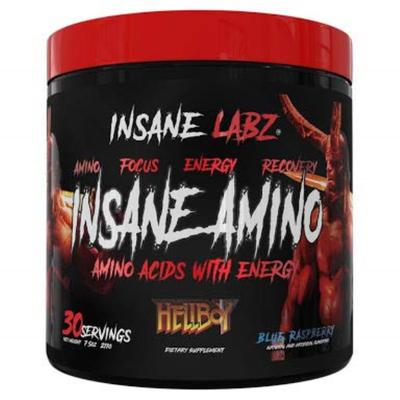 Insane Labz Insane Amino Hellboy Pre Workout Powder - Blue Raspberry (30 Servings) 250 gm - Amino Acids