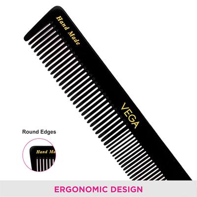 Vega General Grooming Hair Comb for Men and Women, Black (VC2HMBC-109) 2's - Hair Combs