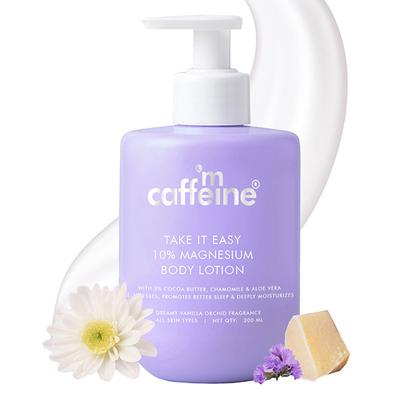 MCaffeine 10% Magnesium Body Lotion, 3X Instant Stress Reduction, Vanilla Betters Sleep & Relaxes 300 ml - Lotions & Creams