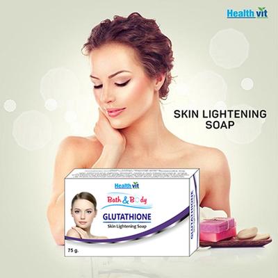 Healthvit Bath & Body Glutathione Skin Lightening Soap 3's - General Health