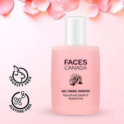 Faces Canada Nail Enamel Remover, Soft and Hydrated Cuticles, Gentle Nail Polish Remover 90 ml - Nail Polish Remover