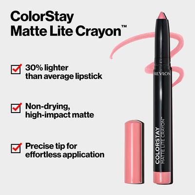 Revlon Colorstay Matte Lite Crayon Tread Lightly 1.4 gm - Lip Crayons