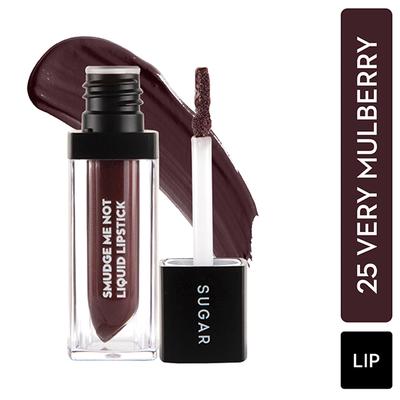 SUGAR Cosmetics Smudge Me Not Liquid Lipstick - 27 Brown Crown (Plum Brown) 4.5 ml - Liquid Lipsticks