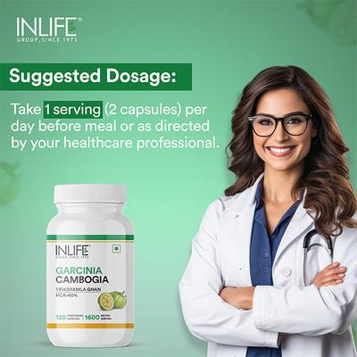 INLIFE Garcinia Cambogia 1600 mg Vegetarian Capsules 120's - Weight Loss