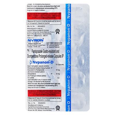 NVPANON D Capsule 10's - Ulcer/Reflux/Flatulence-Aaa