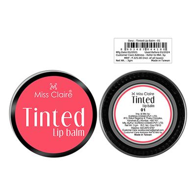 Miss Claire Tinted Lip Balm 01 3 Gm - Lip Balms