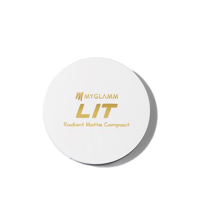 Myglamm Lit Radiant Matte Compact Powder - Serving Face 9 Gm - Compact Powder