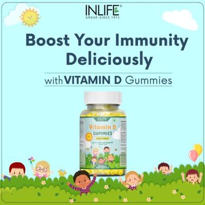 Inlife Vitamin D Gummies - Lemon Flavour 30's - Multi-Vitamins
